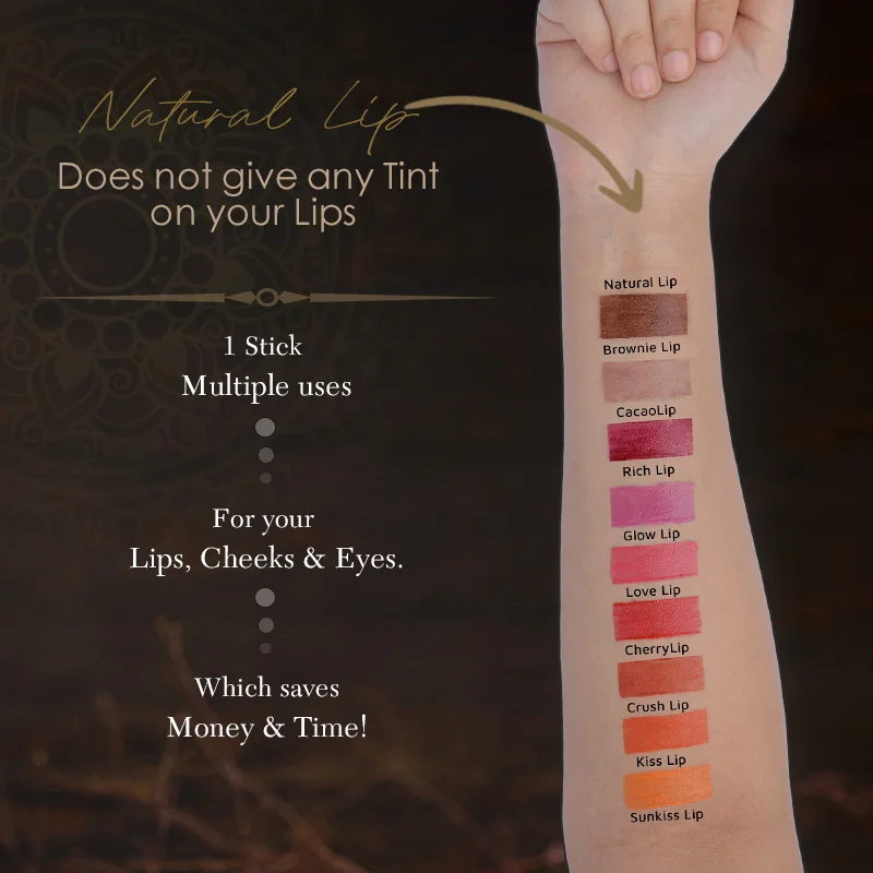 Kaumudi Handmade & Natural Multipurpose 3in1 Lip Balm (Lip Tint | Cheek Tint | Eye Shadow) - Image 48