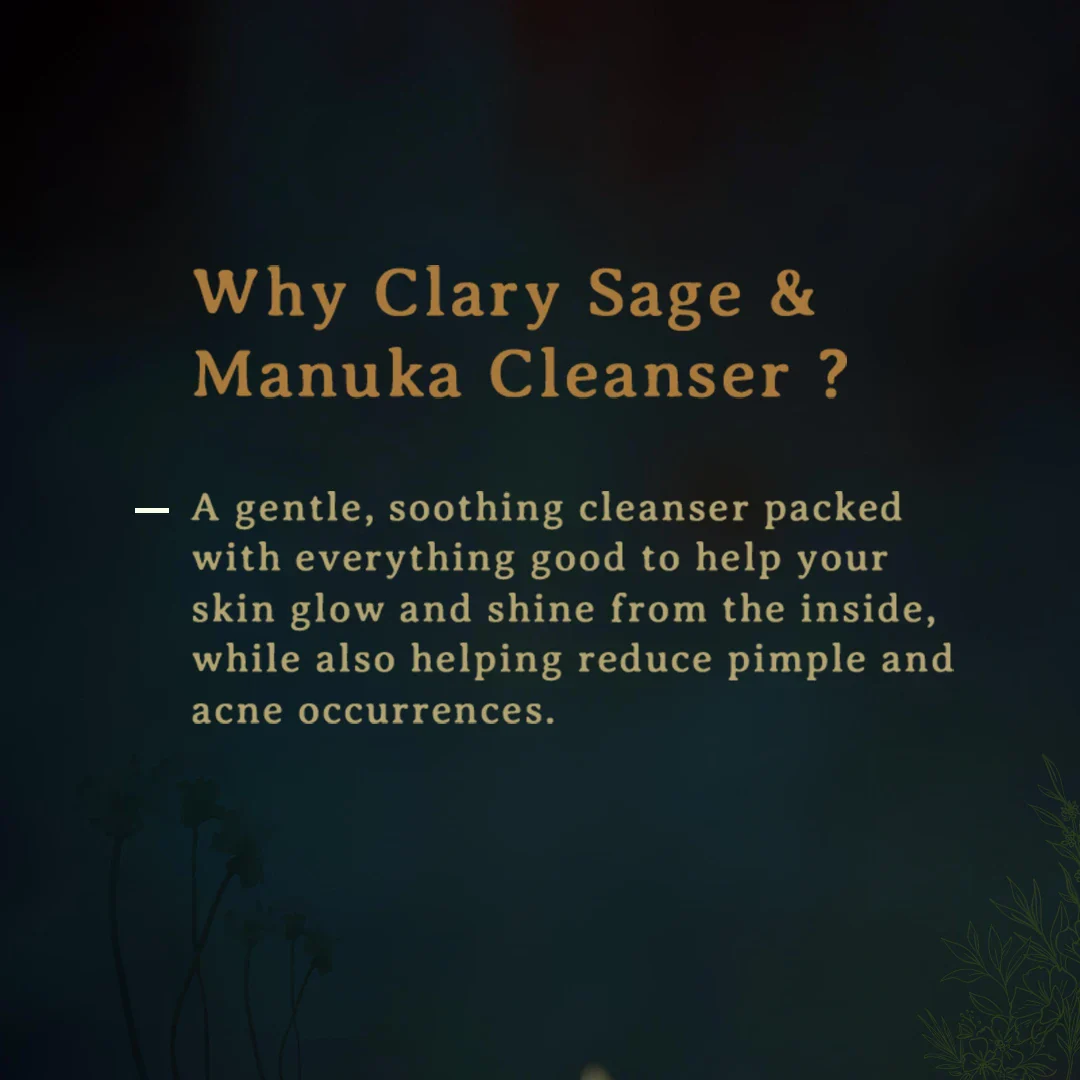 Silk Facial Cleanser With Clary Sage & Manuka for Acne & Pimples - Image 2
